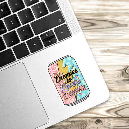 Enemies to lovers soda sticker, Romantasy sticker, Bookish sticker, Smut sticker, Book tropes, Bookish sticker, Reader sticker