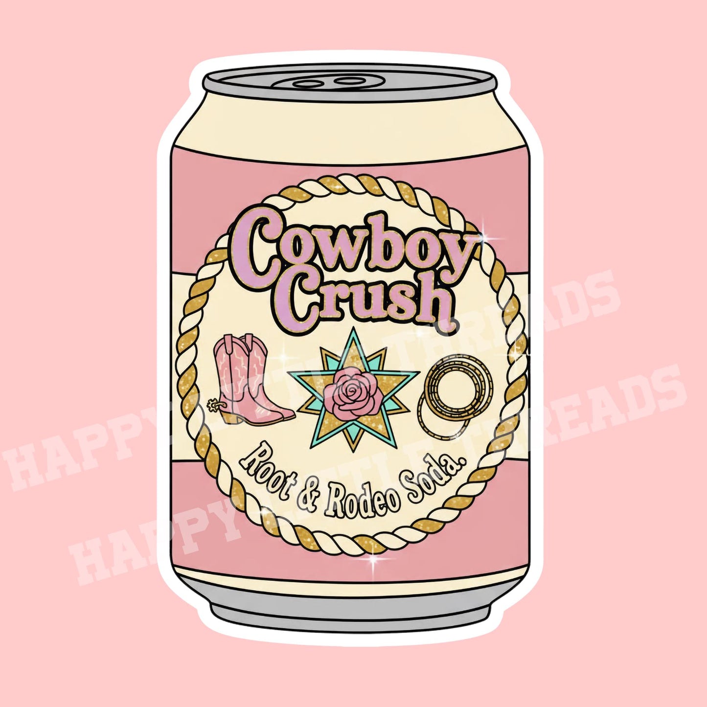 Cowboy Romance soda sticker, romance reader sticker, cowboy sticker, bookish sticker, book sticker, kindle sticker, stickers for kindle