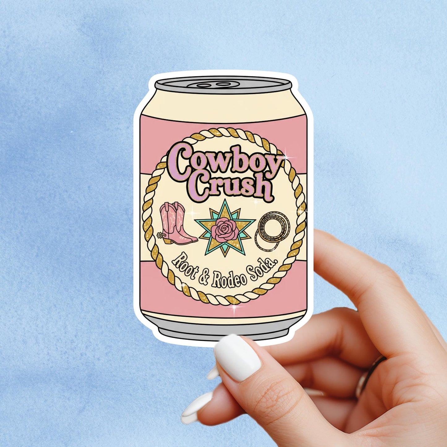 Cowboy Romance soda sticker, romance reader sticker, cowboy sticker, bookish sticker, book sticker, kindle sticker, stickers for kindle