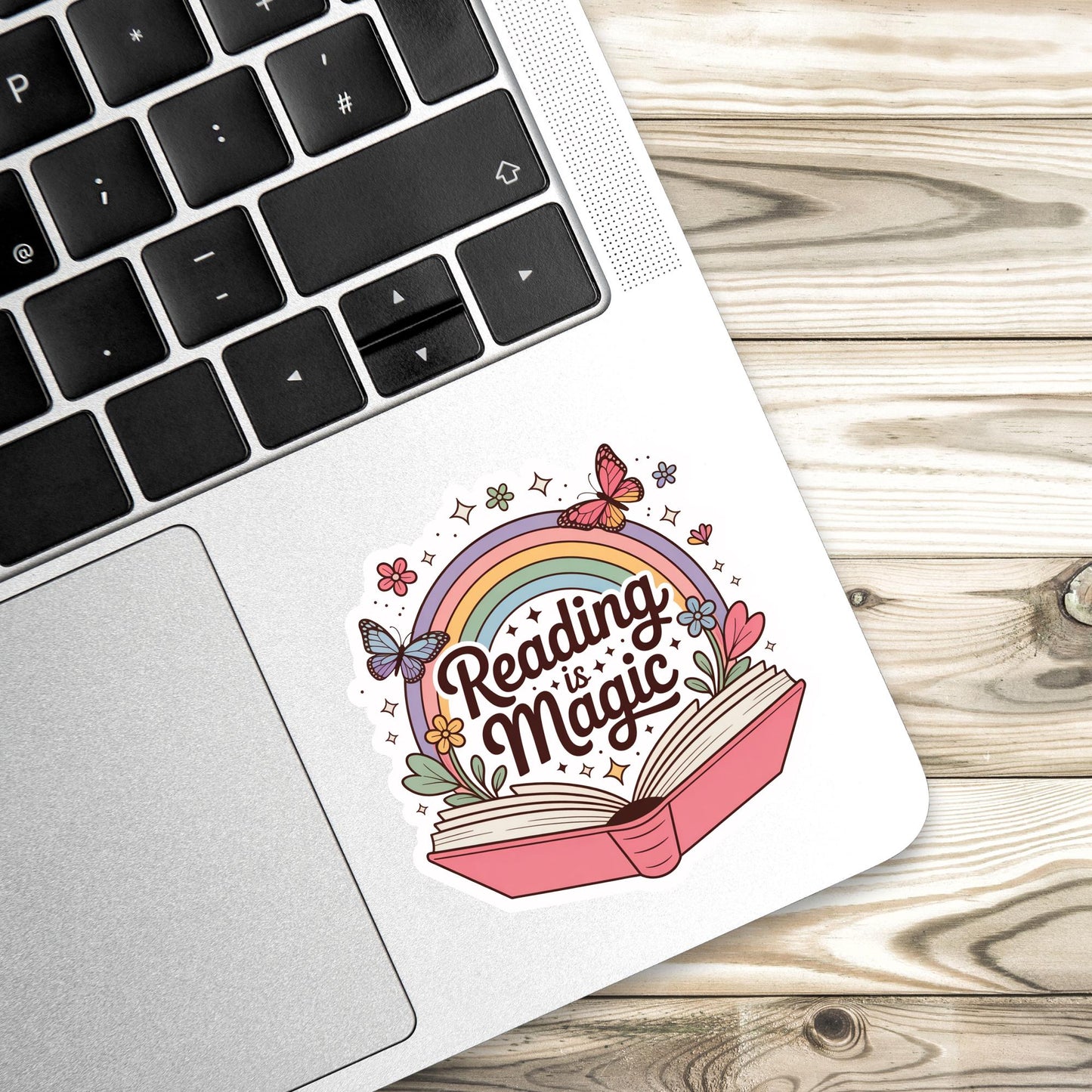 Reading is magic sticker, Book lover sticker, book sticker, kindle sticker, bookish sticker, book stickers, stickers for kindle, book merch,