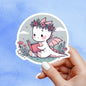 Dragon Book Sticker, witch Sticker, gothic sticker, Fantasy Bookish Merch, Book Lover Gift, e-reader Kindle Stickers, Reading Lover,