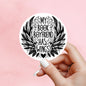 My book boyfriend has wings sticker, fantasy sticker, Morally grey book sticker, kindle sticker, bookish sticker, smut sticker