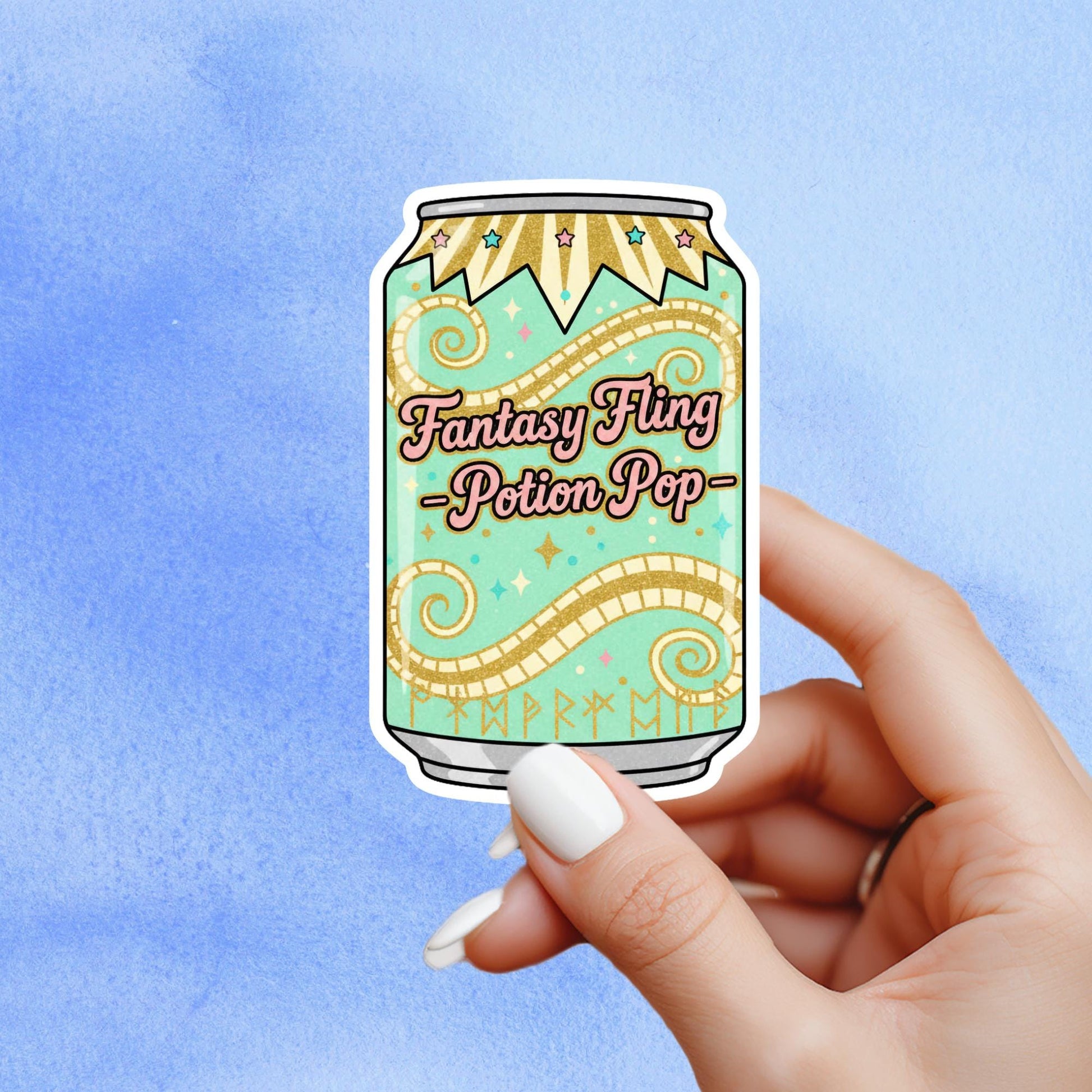 Fantasy fling soda sticker, fantasy sticker, Bookish sticker, Smut sticker, Book tropes, Bookish sticker, Reader sticker