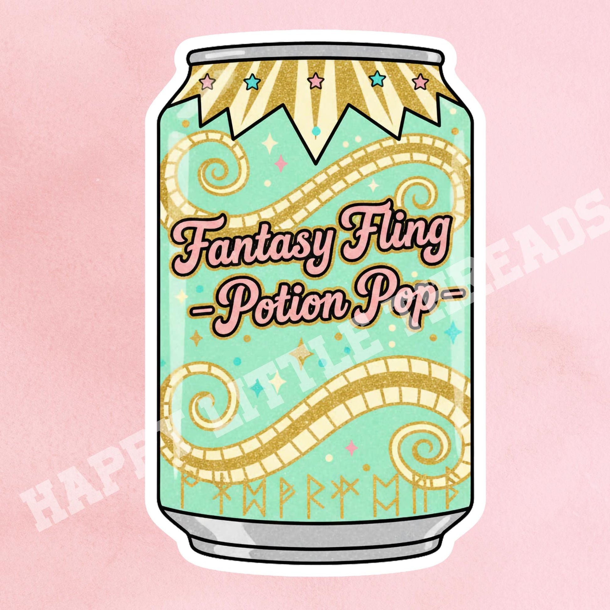 Fantasy fling soda sticker, fantasy sticker, Bookish sticker, Smut sticker, Book tropes, Bookish sticker, Reader sticker