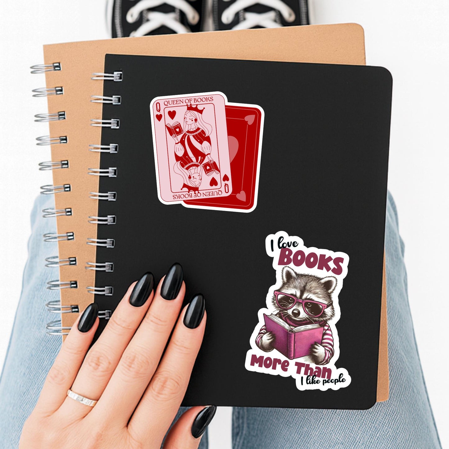 I love books more than I like people sticker, Racoon reading sticker, kindle sticker, book sticker, kindle sticker, book stickers,