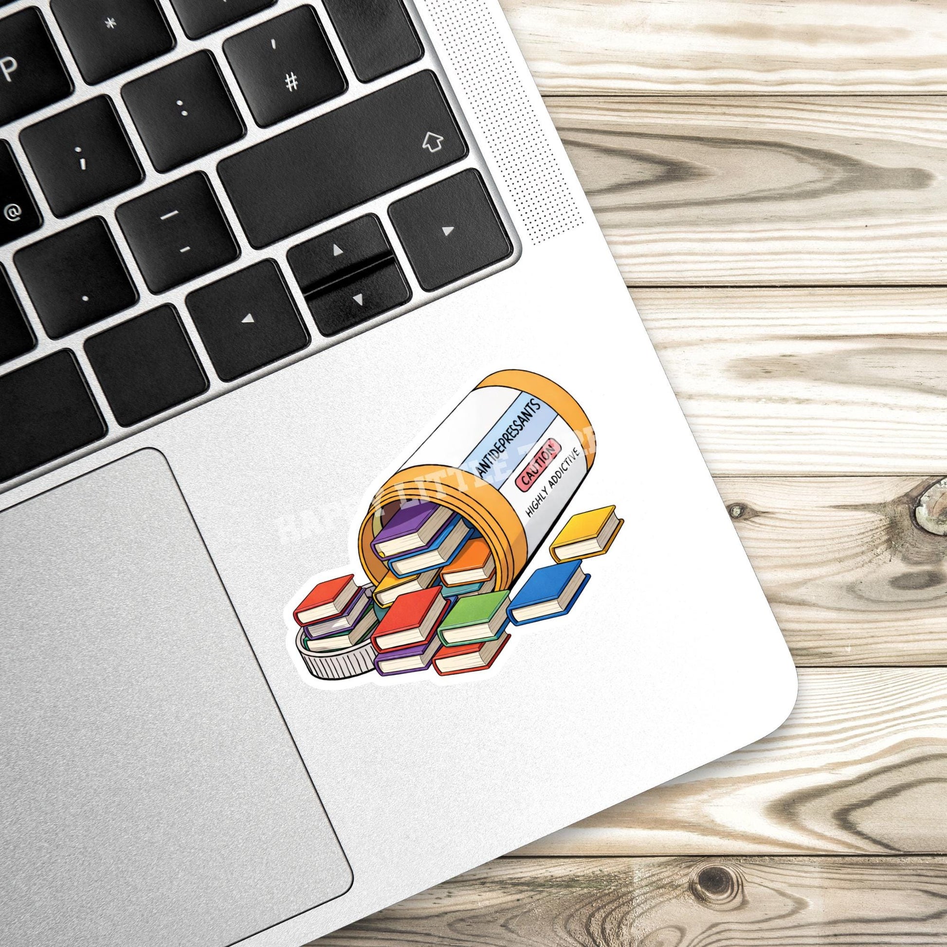 Bookish antidepressant sticker, Bookish girlie sticker, bookish sticker, book sticker, kindle sticker, stickers for kindle, book lover gift