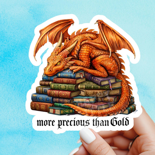 Book Dragon Sticker, witch Sticker, gothic sticker, Fantasy Bookish Merch, Book Lover Gift, e-reader Kindle Stickers, Reading Lover,