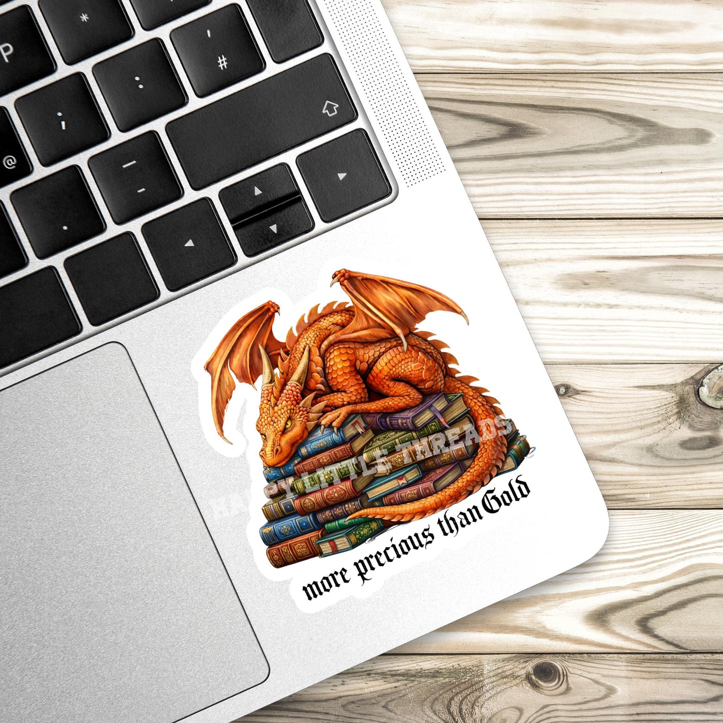 Book Dragon Sticker, witch Sticker, gothic sticker, Fantasy Bookish Merch, Book Lover Gift, e-reader Kindle Stickers, Reading Lover,