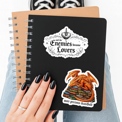 Enemies to lovers sticker, Romantasy sticker, Bookish sticker, Smut sticker, Book tropes, Bookish sticker, Reader sticker, kindle sticker