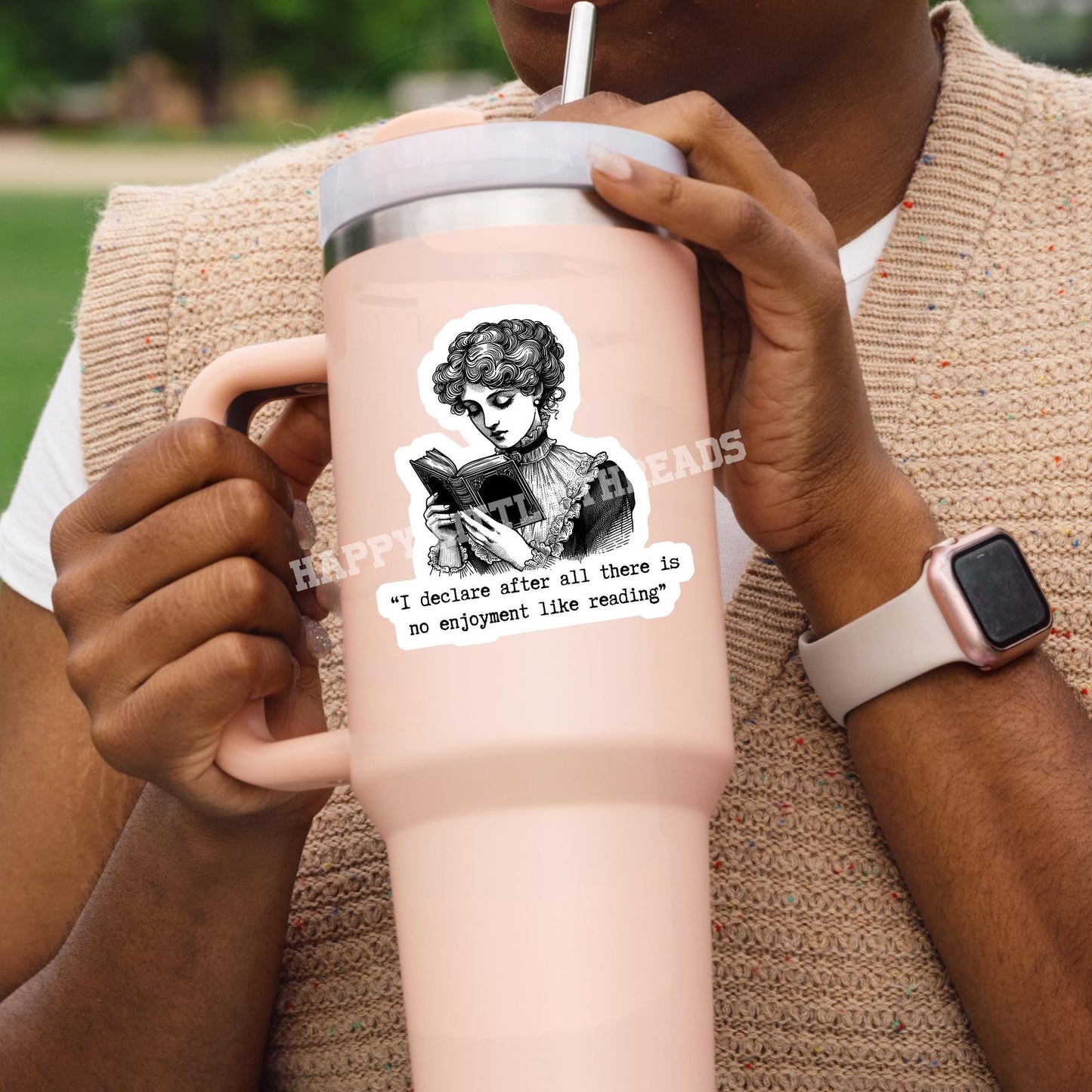 Pride and Prejudice sticker, Pride & Prejudice Quote, Jane Austen sticker, Book Quote sticker, Bookish Gift