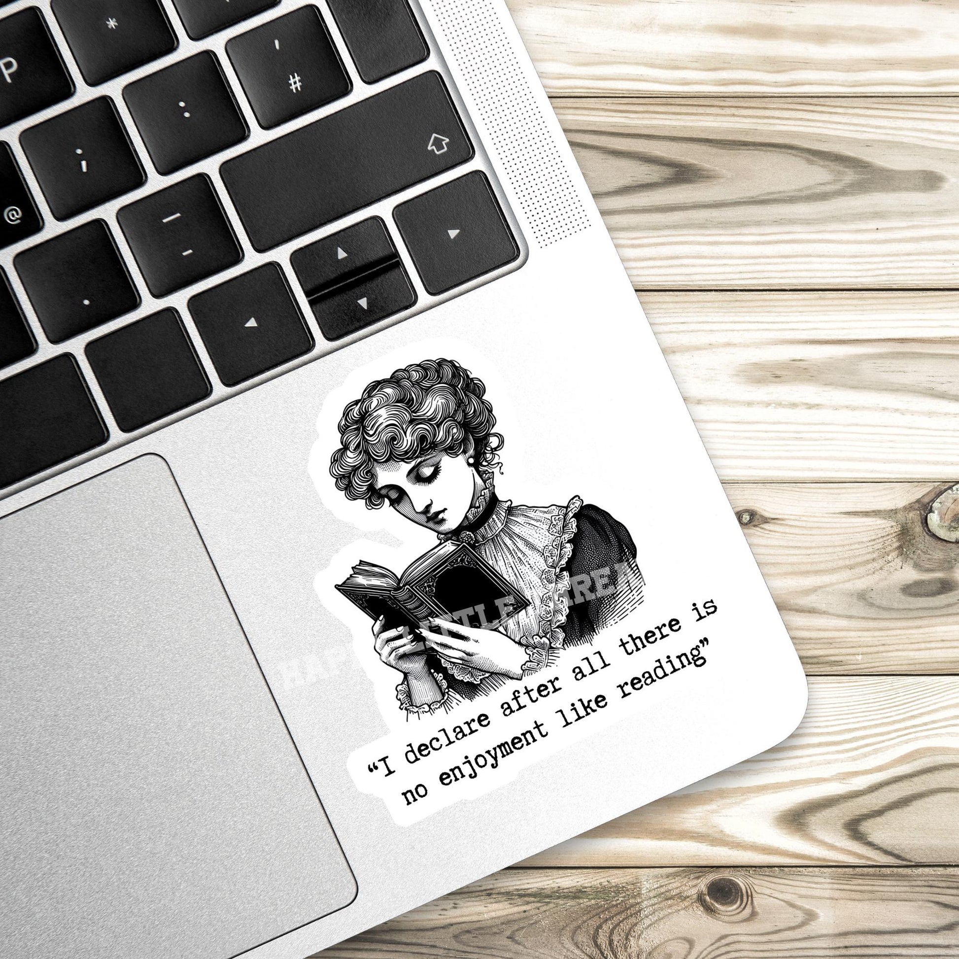Pride and Prejudice sticker, Pride & Prejudice Quote, Jane Austen sticker, Book Quote sticker, Bookish Gift