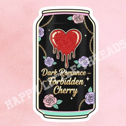 Dark romance sticker, soda sticker, book sticker, kindle sticker, bookish sticker, smut stickers, stickers for kindle, book merch,