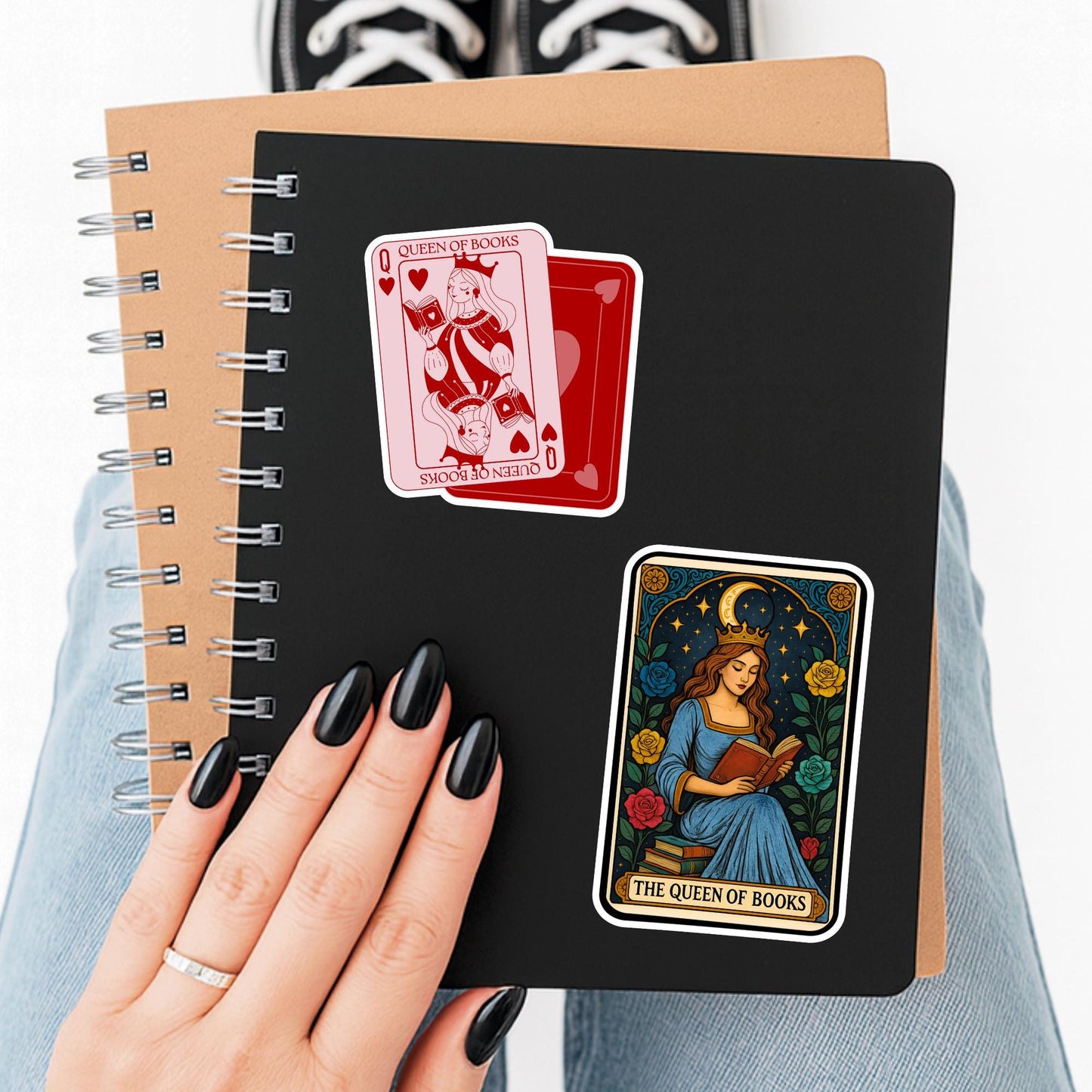 Queen of books sticker, kindle sticker, book sticker, kindle sticker, bookish sticker, book stickers, stickers for kindle, book merch