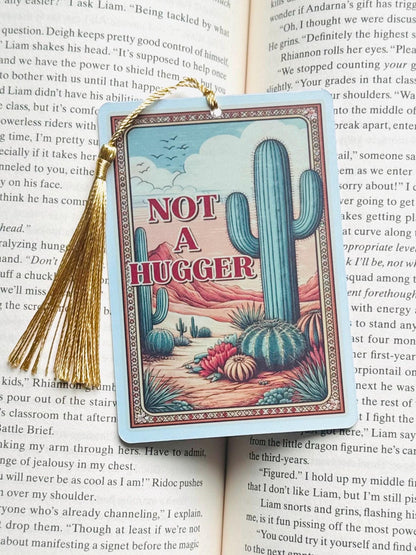 Not a hugger bookmark, Tarot card Bookmark, mental heath bookmark, Gothic Bookmark, Bookish Gifts for Readers, Handmade Bookmark,