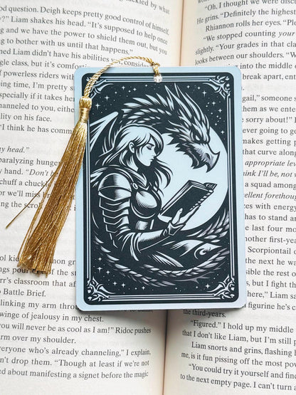 Dragon bookmark, Tarot card Bookmark, fantasy bookmark, Gothic Bookmark, Bookish Gifts for Readers, Handmade Bookmark,