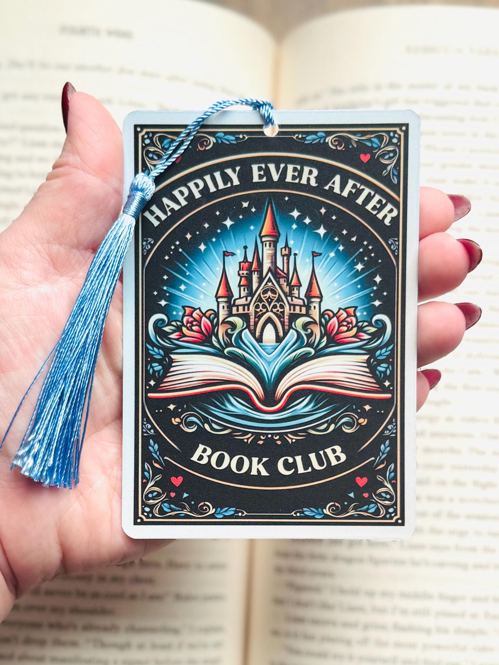 Happily ever after bookmark, fairytale bookmark, Tarot card Bookmark, fantasy bookmark, Gothic Bookmark, Bookish Gifts for Readers,