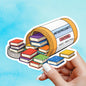 Bookish antidepressant sticker, Bookish girlie sticker, bookish sticker, book sticker, kindle sticker, stickers for kindle, book lover gift