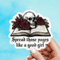 Spread those pages like a good girl sticker, dark romance sticker, smut sticker, Morally grey book sticker, kindle sticker, bookish sticker