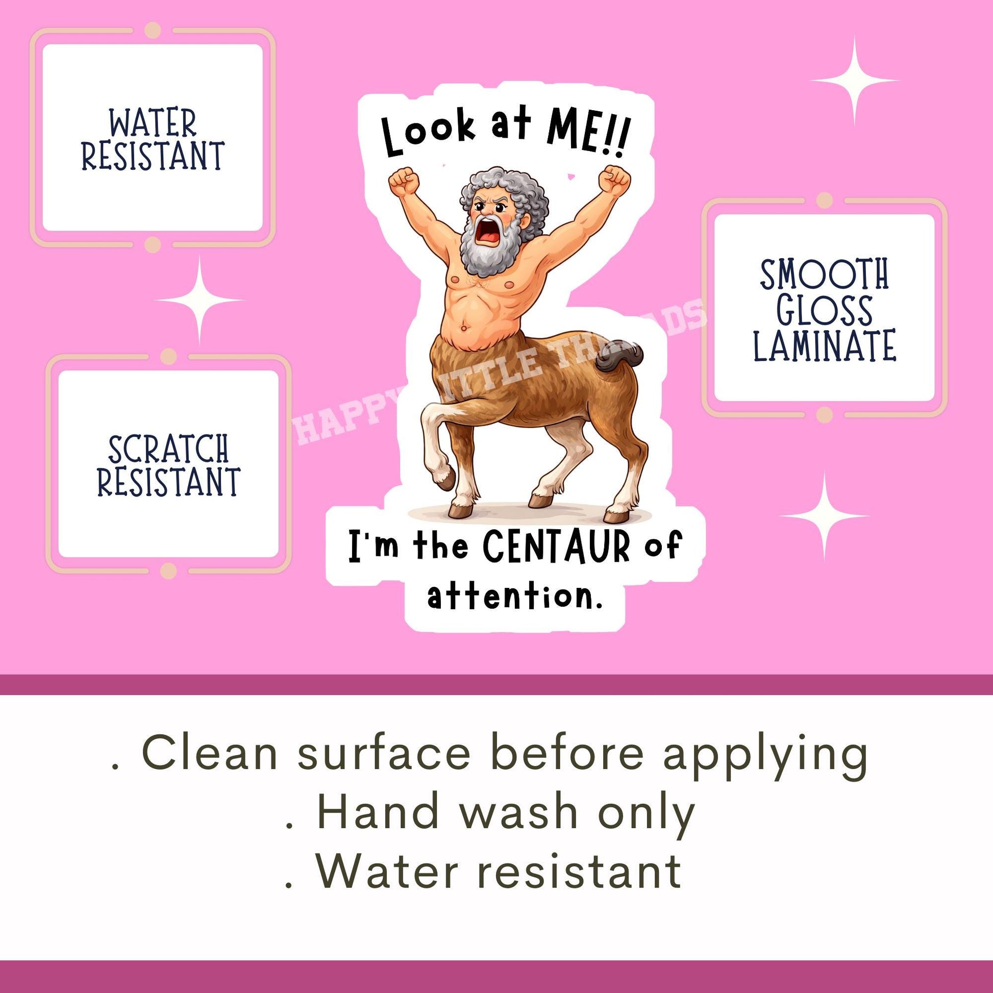 Centaur of attention Sticker, Greek mythology sticker, fantasy sticker, Bookish sticker, funny sticker, Kindle stickers