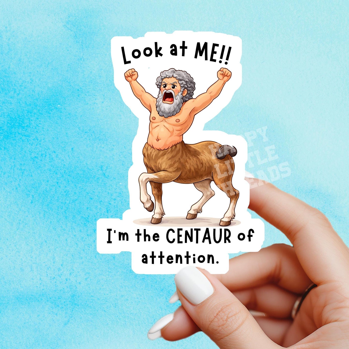 Centaur of attention Sticker, Greek mythology sticker, fantasy sticker, Bookish sticker, funny sticker, Kindle stickers