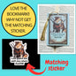 Dog bookmark, samurai bookmark, Tarot card Bookmark, holographic bookmark, Gothic Bookmark, Bookish Gifts for Readers, Handmade Bookmark,