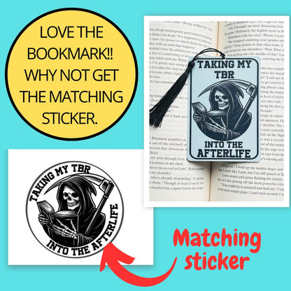 TBR bookmark, Tarot card Bookmark, holographic bookmark, Gothic Bookmark, Bookish Gifts for Readers, Handmade Bookmark,