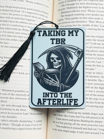 TBR bookmark, Tarot card Bookmark, holographic bookmark, Gothic Bookmark, Bookish Gifts for Readers, Handmade Bookmark,