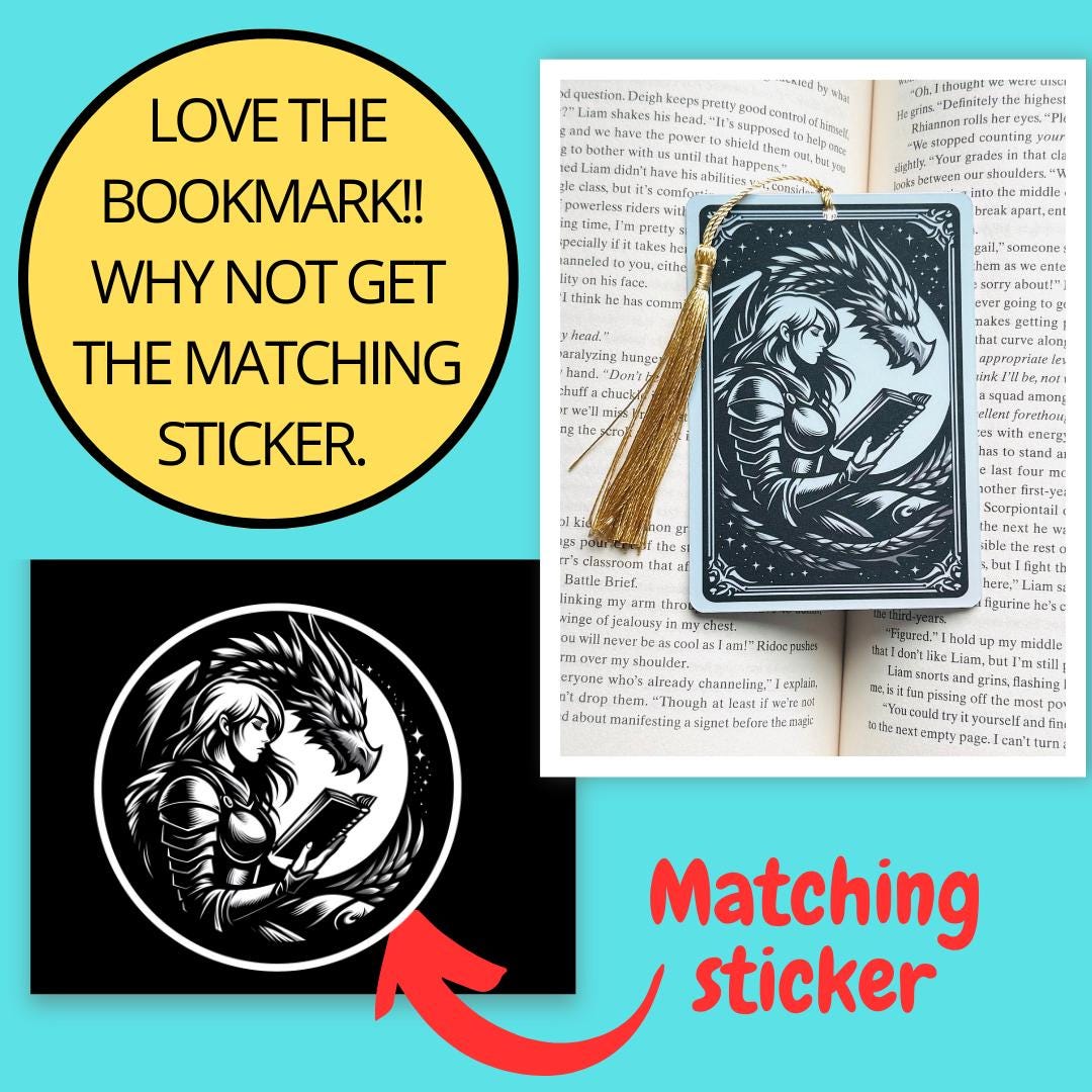 Dragon bookmark, Tarot card Bookmark, fantasy bookmark, Gothic Bookmark, Bookish Gifts for Readers, Handmade Bookmark,