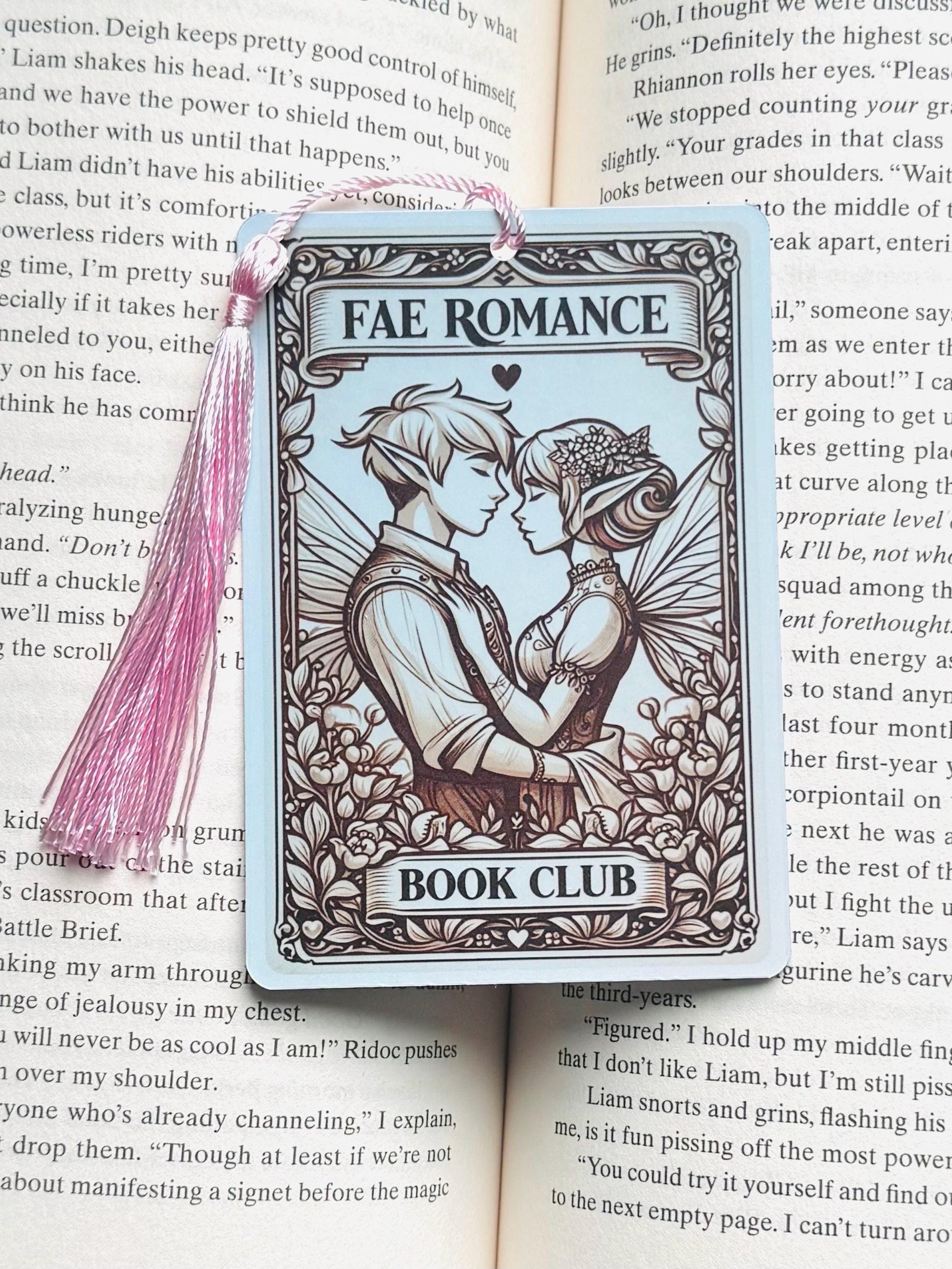 Fae bookmark, fairy bookmark, Tarot card Bookmark, fantasy bookmark, Gothic Bookmark, Bookish Gifts for Readers, Handmade Bookmark,