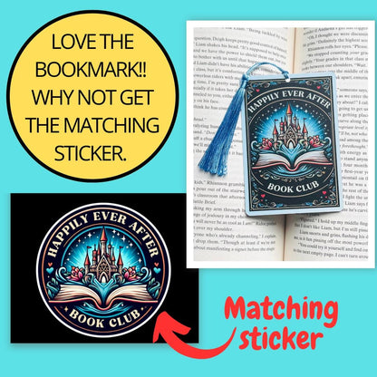 Happily ever after bookmark, fairytale bookmark, Tarot card Bookmark, fantasy bookmark, Gothic Bookmark, Bookish Gifts for Readers,