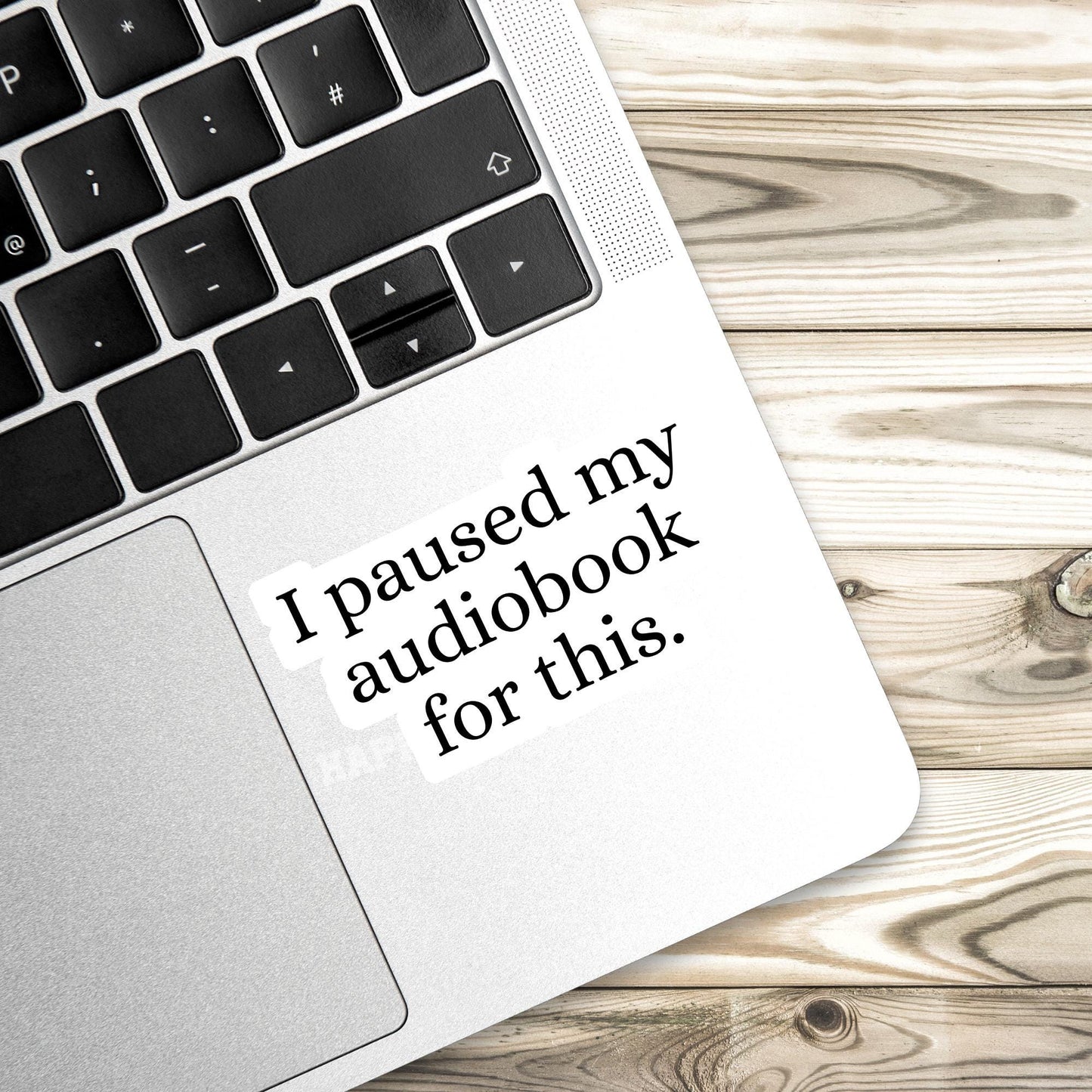 I paused my Audiobook sticker, Book lover sticke, book sticker, kindle sticker, bookish sticker, stickers for kindle