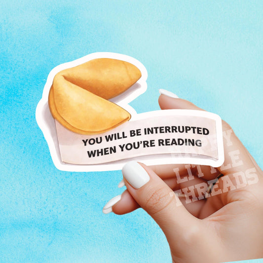 Fortune cookie Reading sticker, Book lover sticker, book sticker, kindle sticker, bookish sticker, stickers for kindle