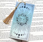 Celestial holographic Bookmark, sun and moon bookmark, holographic bookmark, witchy Bookmark