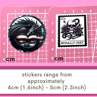 Bookish mini sticker surprise pack, bookish kindle sticker bundle, smut bundle, fantasy sticker bundle