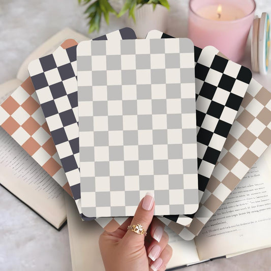 Checked kindle insert, Kindle Clear Case Insert, kindle insert, neutral kindle, Paperwhite, Oasis, Kindle Cover 11th,