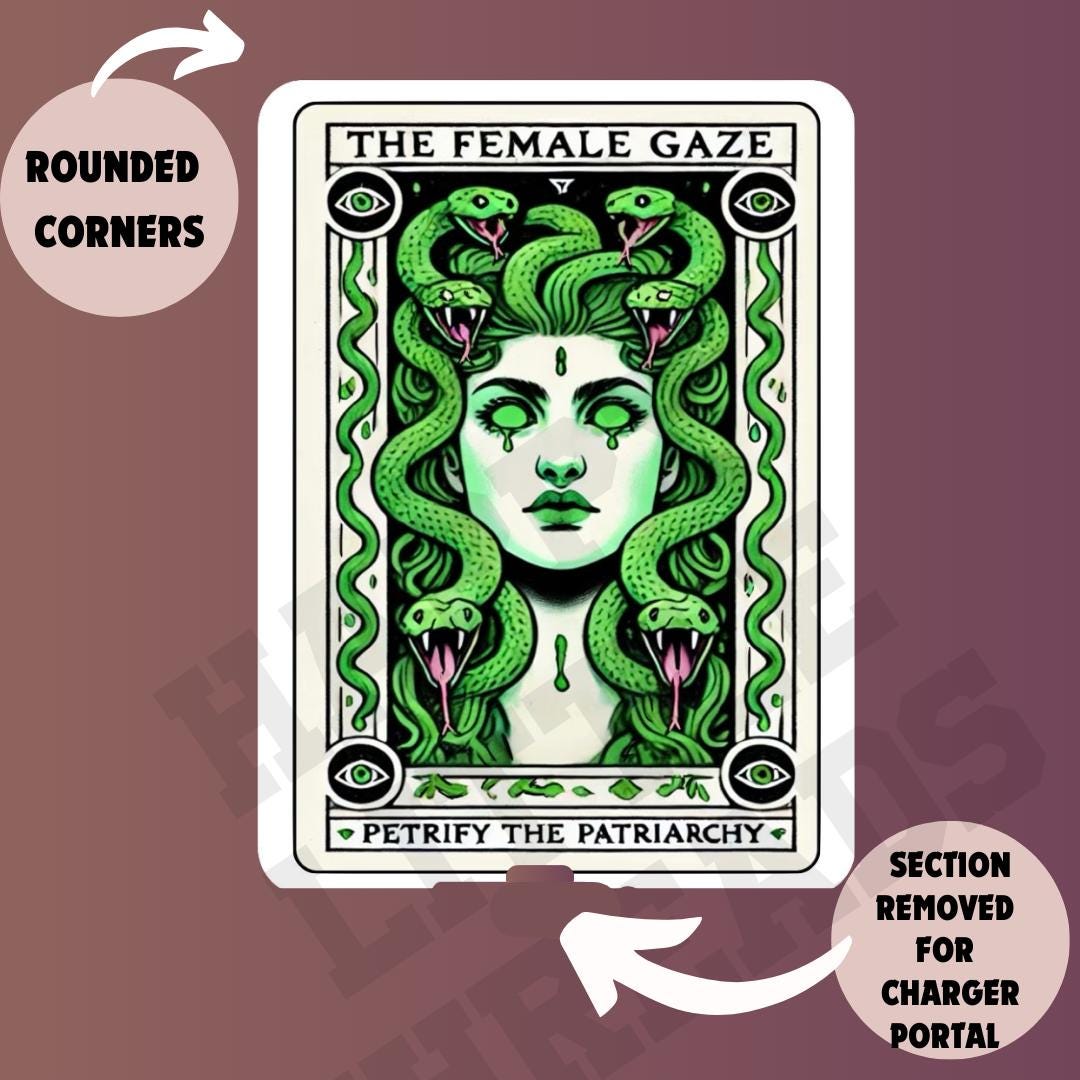 Kindle Insert Clear Case, feminist rage, medusa kindle insert, kindle insert, kindle skin, kindle Paperwhite, cute kindle accessory