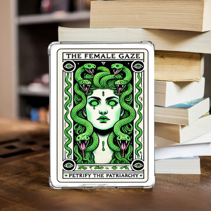 Kindle Insert Clear Case, feminist rage, medusa kindle insert, kindle insert, kindle skin, kindle Paperwhite, cute kindle accessory