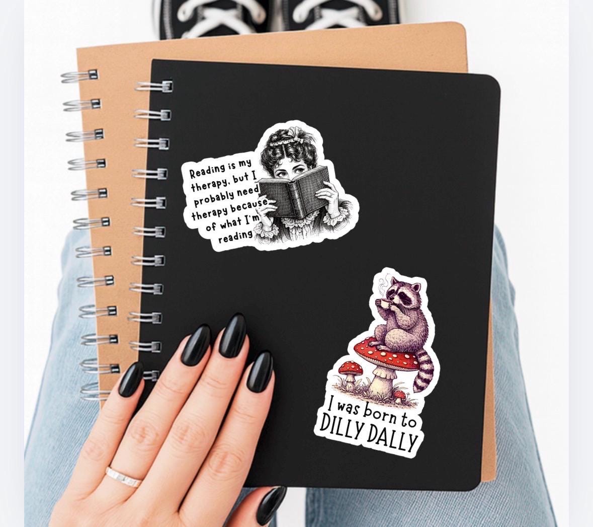 Sarcastic Bookish sticker, reading is my therapy, smut, smut sticker, sticker,bookish sticker, book sticker, kindle sticker