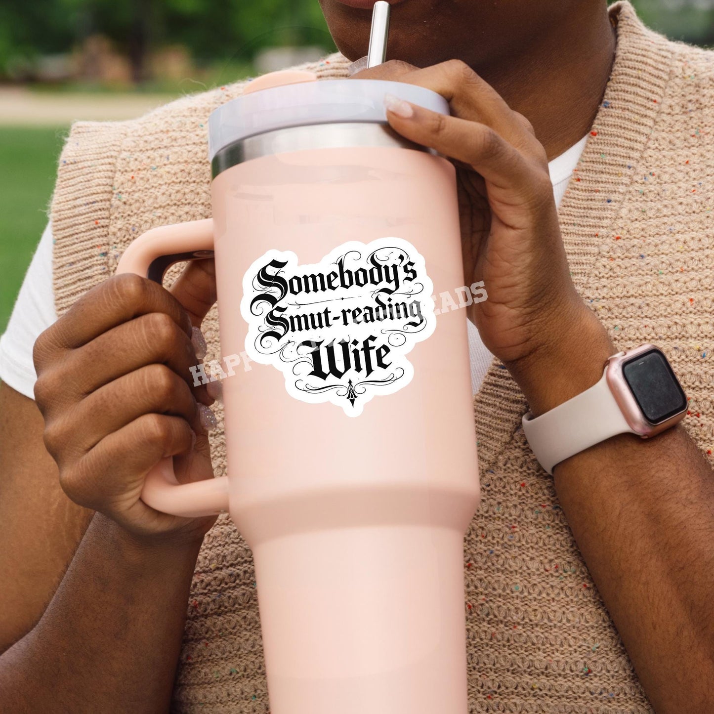 Somebody’s smut reading wife sticker, smut, smut sticker, dark romance sticker, book sticker, kindle sticker, bookish sticker