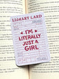 Libary card Bookmark, Star holographic Bookmark, Bookish Gifts for Readers, Handmade Bookmark,