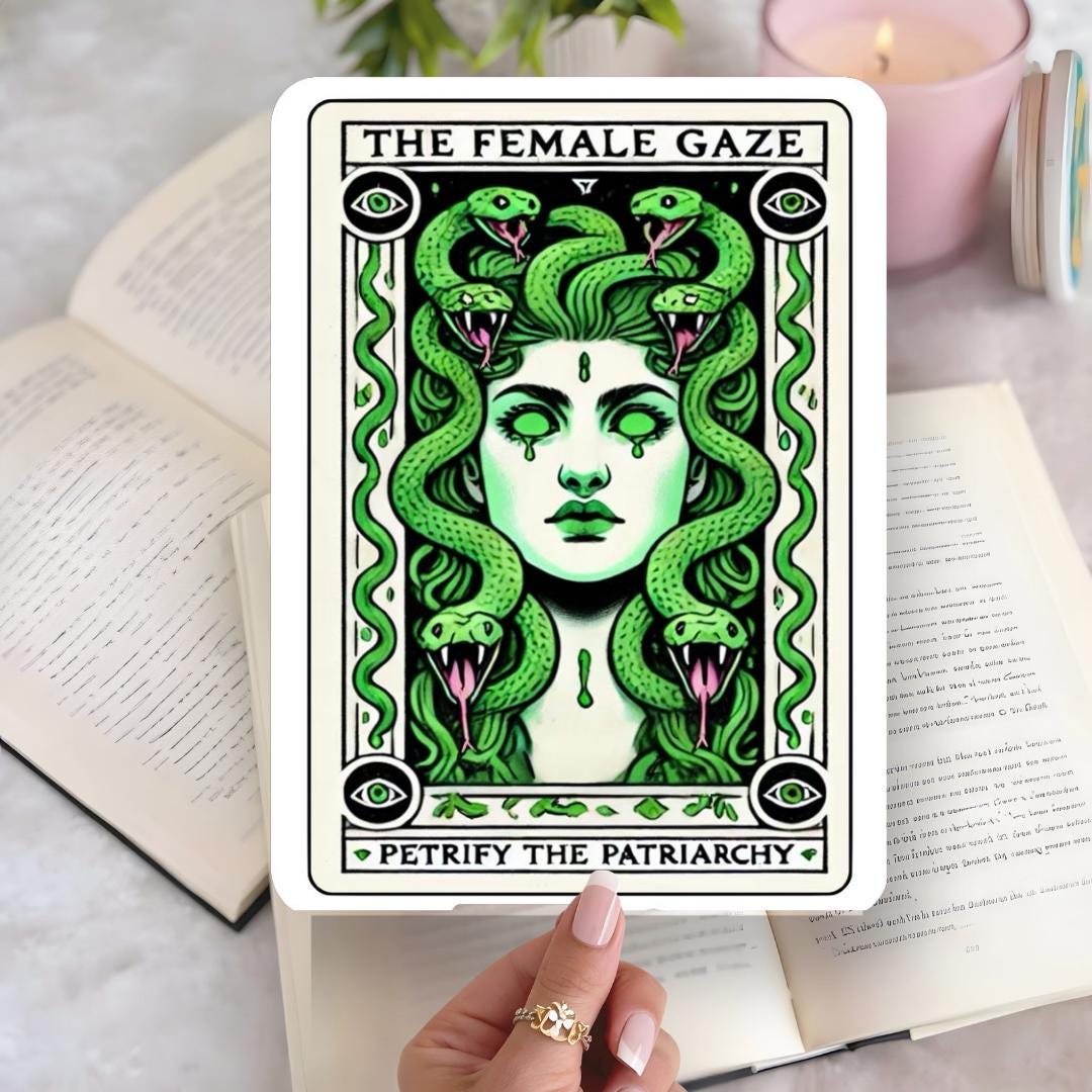 Kindle Insert Clear Case, feminist rage, medusa kindle insert, kindle insert, kindle skin, kindle Paperwhite, cute kindle accessory