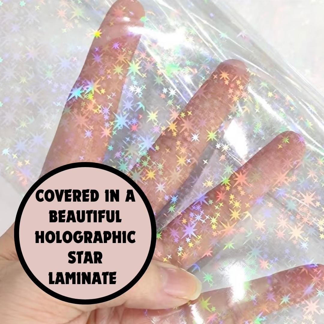 Libary card Bookmark, Star holographic Bookmark, Bookish Gifts for Readers, Handmade Bookmark,