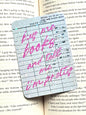 Libary card Bookmark, buy me books and tell me I’m pretty, Star holographic Bookmark, Bookish Gifts for Readers, Handmade Bookmark,