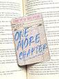 Libary card Bookmark, one more chapter , Star holographic Bookmark, Bookish Gifts for Readers, Handmade Bookmark,
