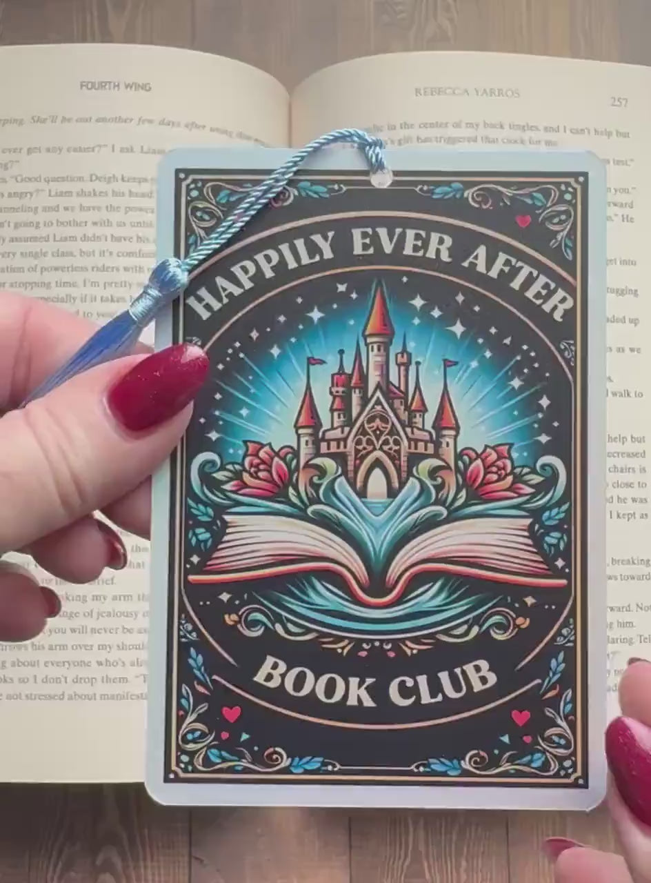 Happily ever after bookmark, fairytale bookmark, Tarot card Bookmark, fantasy bookmark, Gothic Bookmark, Bookish Gifts for Readers,