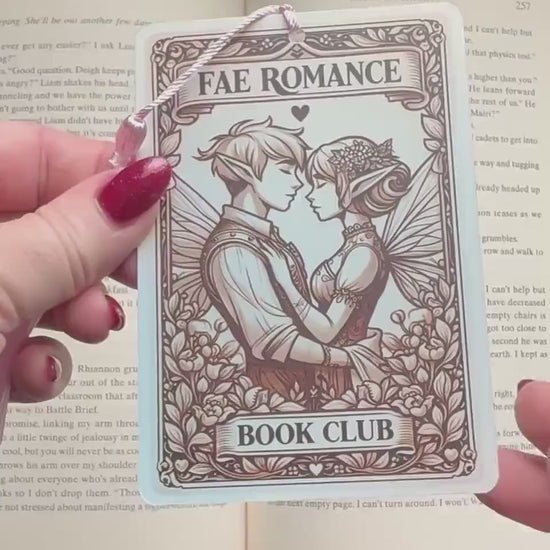 Fae bookmark, fairy bookmark, Tarot card Bookmark, fantasy bookmark, Gothic Bookmark, Bookish Gifts for Readers, Handmade Bookmark,