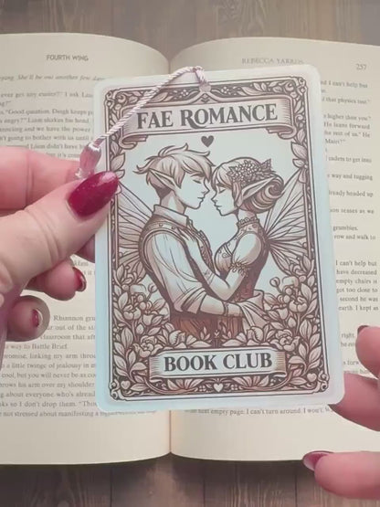 Fae bookmark, fairy bookmark, Tarot card Bookmark, fantasy bookmark, Gothic Bookmark, Bookish Gifts for Readers, Handmade Bookmark,