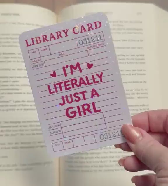 Libary card Bookmark, Star holographic Bookmark, Bookish Gifts for Readers, Handmade Bookmark,