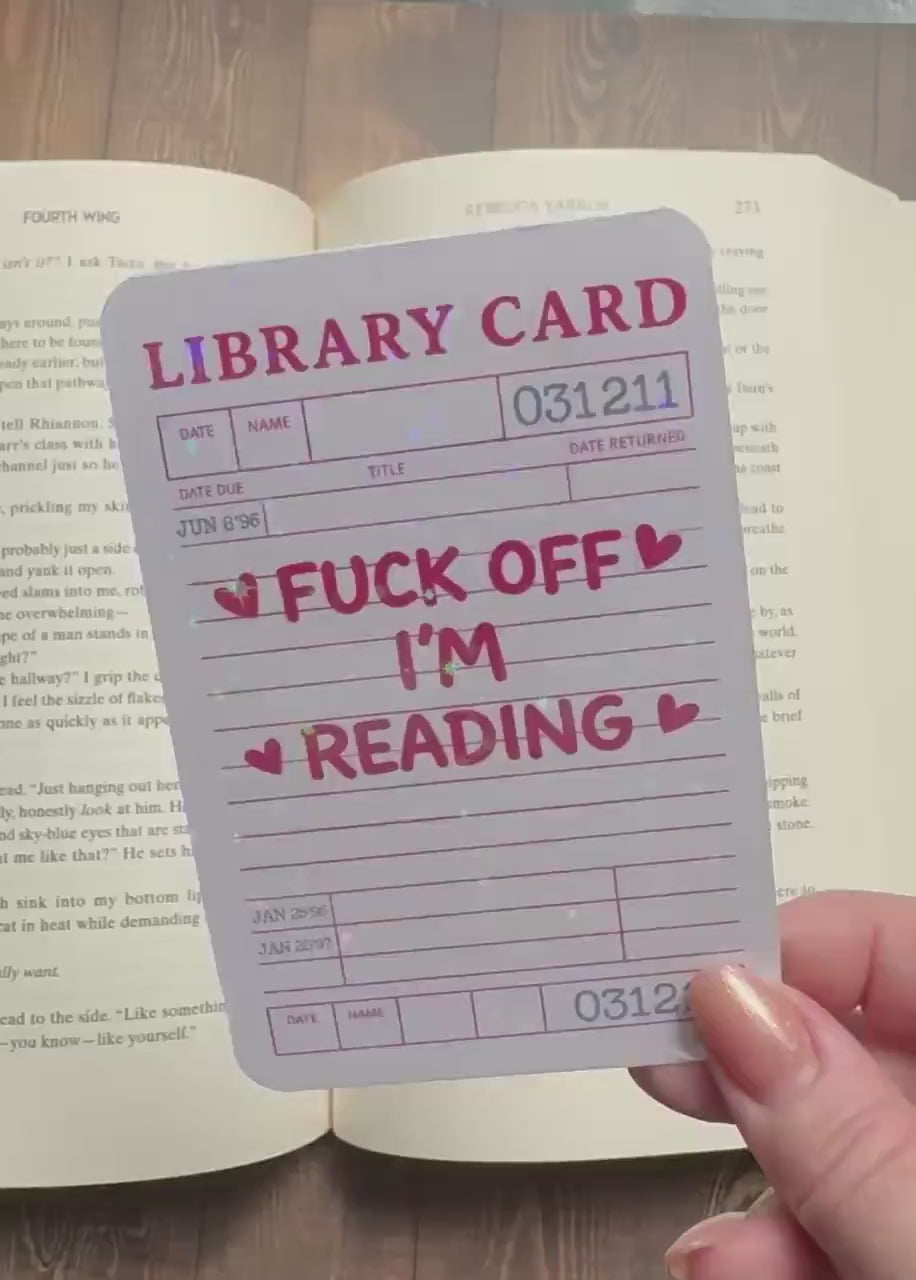 Libary card Bookmark, Star holographic Bookmark, Bookish Gifts for Readers, Handmade Bookmark,