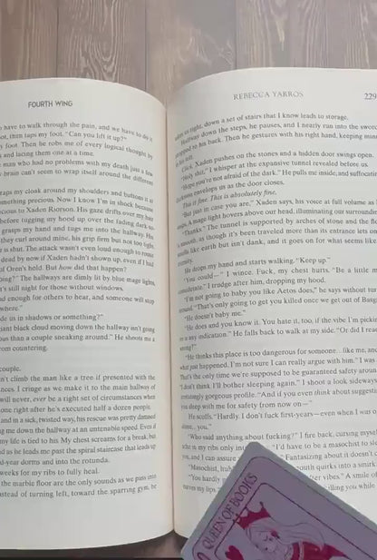 The Queen of Books Bookmark,  Gothic Bookmark, Bookmark, Bookish Gifts for Readers, Handmade Bookmark